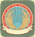 Wheat symbol of label