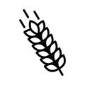 Wheat thin line vector icon Royalty Free Stock Photo