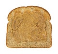 Wheat toast with almond butter Royalty Free Stock Photo