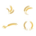 Wheat vector icon illustration Royalty Free Stock Photo