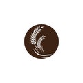 Wheat vector icon illustration Royalty Free Stock Photo