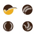 Wheat vector icon illustration Royalty Free Stock Photo