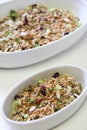 Wheatberry salad healthy vertical