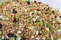 Wheatberry salad upclose Royalty Free Stock Photo