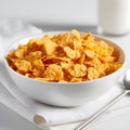 Wheaties Classic Crunchy Flake Cereal in White Bowl Royalty Free Stock Photo
