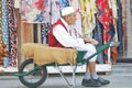 A Wheel Barrow Worker in Souq Waqif