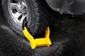 Wheel Boot or Tire Lock for Illegal Parking Violation Immobilize Vehicle Car