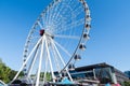 Wheel of Brisbane Ferris wheel on Brisbane`s Southbank.