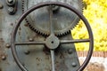 Wheel of a cannon -detail Royalty Free Stock Photo