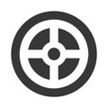 Wheel car direction icon Royalty Free Stock Photo