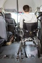 Wheel chair in minivan Royalty Free Stock Photo