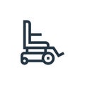 wheel chair vector icon. wheel chair editable stroke. wheel chair linear symbol for use on web and mobile apps, logo, print media Royalty Free Stock Photo