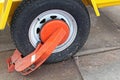 Wheel Clamp Boot Royalty Free Stock Photo