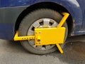 Wheel Clamp front - Car Impound Royalty Free Stock Photo
