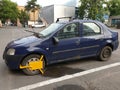 Wheel Clamp front - Car Impound