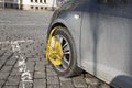 Wheel Clamp close Royalty Free Stock Photo