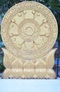 Wheel of Dhamma Buddhism Royalty Free Stock Photo