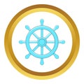 Wheel of Dharma vector icon