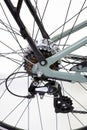 Wheel E bike motor rear derailleur of the electric bicycle Royalty Free Stock Photo