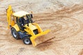 Wheel Excavator Loader with backhoe Royalty Free Stock Photo