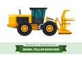 Wheel feller buncher Royalty Free Stock Photo