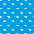 Wheel fire pattern vector seamless blue