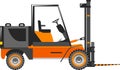 Wheel Forklift Icon in Flat Style. Vector Illustration