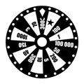 Wheel of fortune. Wheel game ,winner play luck flat style. Vector illustration isolated on white background