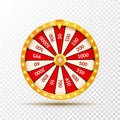 Wheel Of Fortune lottery luck illustration. Casino game of chance. Win fortune roulette. Gamble chance leisure Royalty Free Stock Photo