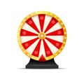 Wheel Of Fortune lottery luck illustration. Casino game of chance. Win fortune roulette. Gamble chance leisure