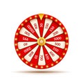 Wheel Of Fortune lottery luck illustration. Casino game of chance. Win fortune roulette. Gamble chance leisure