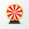 Wheel Of Fortune lottery luck illustration isolated. Casino game of chance. Win fortune roulette. Gamble chance leisure Royalty Free Stock Photo