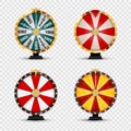 Wheel of Fortune, Lucky Icon collection set. Vector Illustration