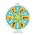 Wheel of Fortune, Lucky Icon. Vector Illustration