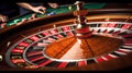 Wheel of Fortune, The Mesmerizing Spin of the Casino Roulette Wheel, Generative AI