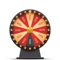 Wheel of fortune with money prizes