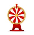 Wheel of fortune object isolated on white background. Royalty Free Stock Photo