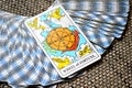 Wheel of Fortune Tarot Card Growth Abundance Good omen Royalty Free Stock Photo