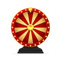 Wheel of Fortune. Wheel of Win. Empty colorful wheel of fortune isolated. Online casino lottery. Gambling concept Royalty Free Stock Photo