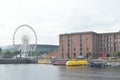 Wheel of Liverpool on the Albert Dock of the River Mersey in Liverpool, England