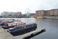 Wheel of Liverpool on the Albert Dock of the River Mersey in Liverpool, England