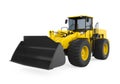 Wheel Loader Bulldozer Isolated