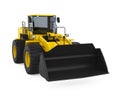 Wheel Loader Bulldozer Isolated