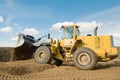 Wheel loader excavation working Royalty Free Stock Photo