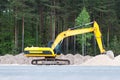 Wheel loader excavator Royalty Free Stock Photo