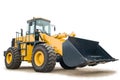 Wheel loader excavator isolated Royalty Free Stock Photo