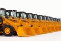 Wheel loader fleet Royalty Free Stock Photo