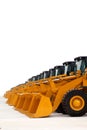 Wheel loader fleet Royalty Free Stock Photo