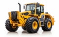 Wheel Loader isolated on transparent background. Royalty Free Stock Photo