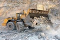 Wheel loader machine Royalty Free Stock Photo